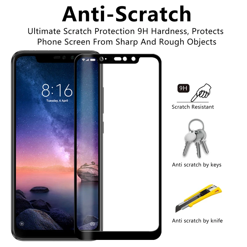 Nicotd Tempered Glass For Xiaomi Redmi Note 6 Pro 4X 4A 5A 5 Plus Screen Protector For Redmi 6A 6 Note 5A 5 Pro Full Cover Film (13)