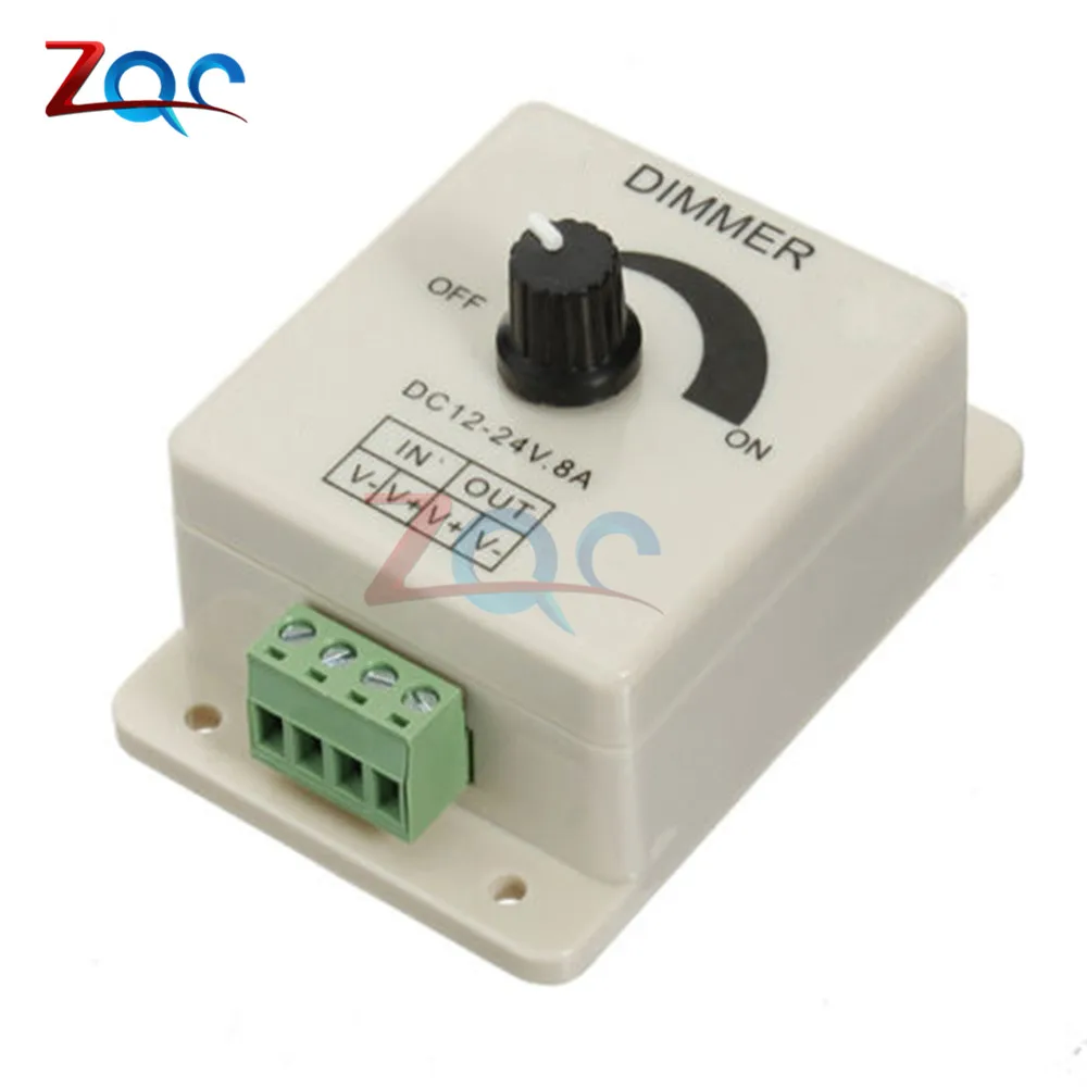 

12V 8A 96W PIR Sensor LED Protect Strip Light lamps Switch Dimmer Adjustable Brightness Controller
