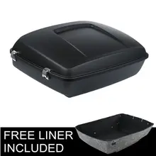 Motorcycle Chopped Tour Pak Luggage Trunk W/ Latch For Harley Touring CVO Road King Street Electra Glide FLHR FLHX FLHXS 14-18 Motorcycle Chopped Tour Pak Luggage Trunk W/ Latch For Harley Touring CVO Road King Street Electra Glide FLHR FLHX FLHXS 14-18