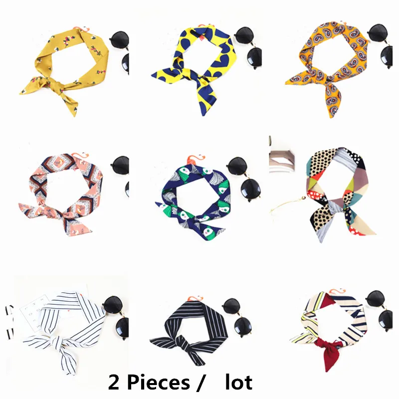 2 шт./лот роскошные женские сумки шарф лентой маленький лента hairband браслет wrappy