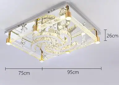 IWHD триколор затемнения Lamparas de Techo Mdern кристалл светодиодные потолочные светильники для Гостиная Спальня плафон домашние осветительные приборы - Цвет корпуса: A