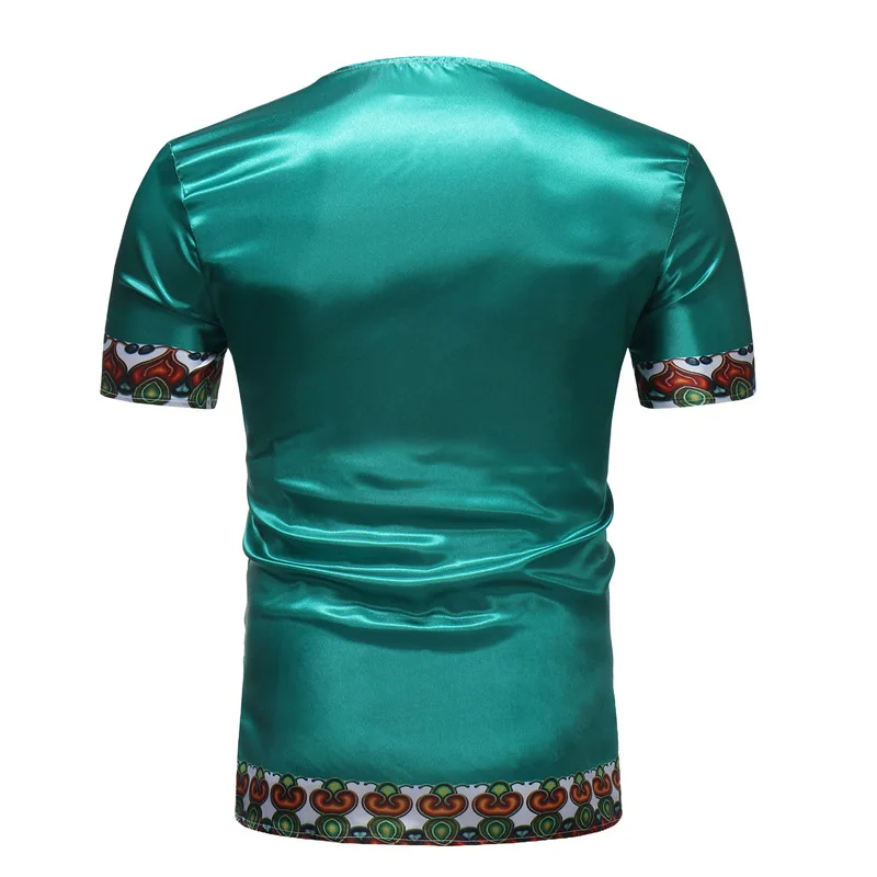 Бренд Дашики футболка Африканский Для мужчин одежда 2018 традиционные африканские Дашики Для мужчин футболка Homme Повседневное футболка с