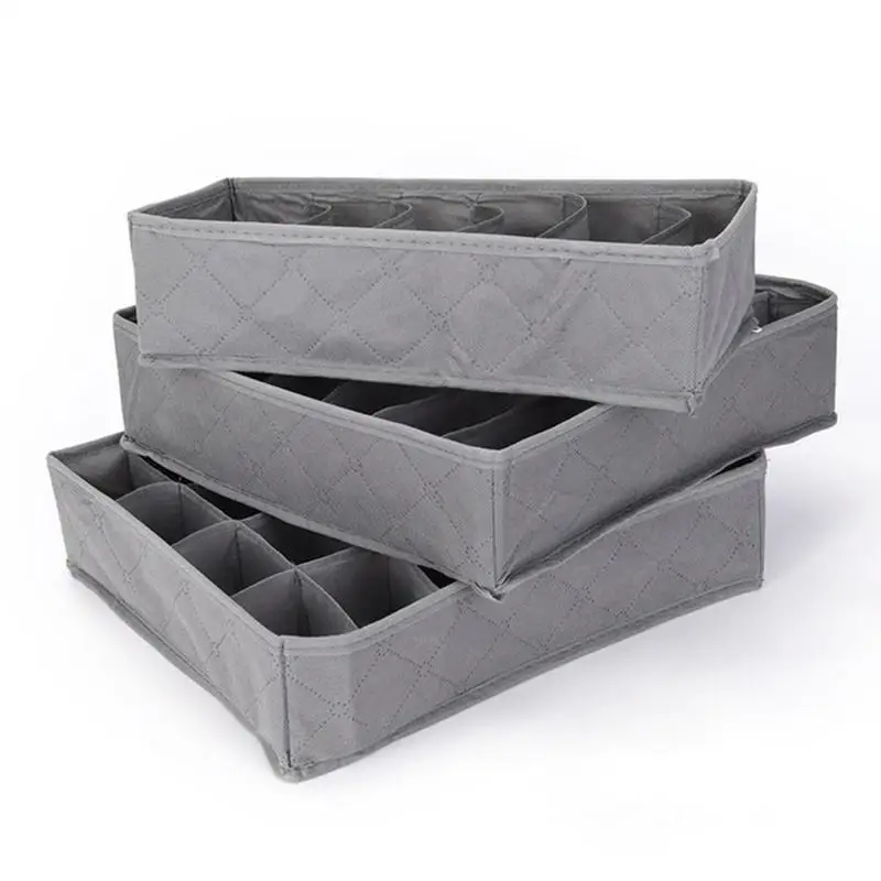 3pcs/set Multifunctional Clothes Socks Bra Ties Underwear Storage Boxes Organizer Container Home Storage Box 3pcs/set Multifunctional Clothes Socks Bra Ties Underwear Storage Boxes Organizer Container Home Storage Box