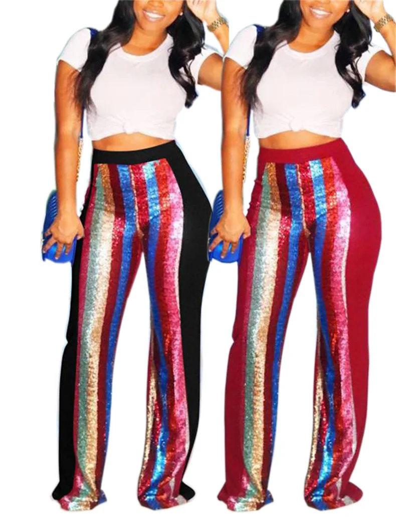 glitter bell bottoms