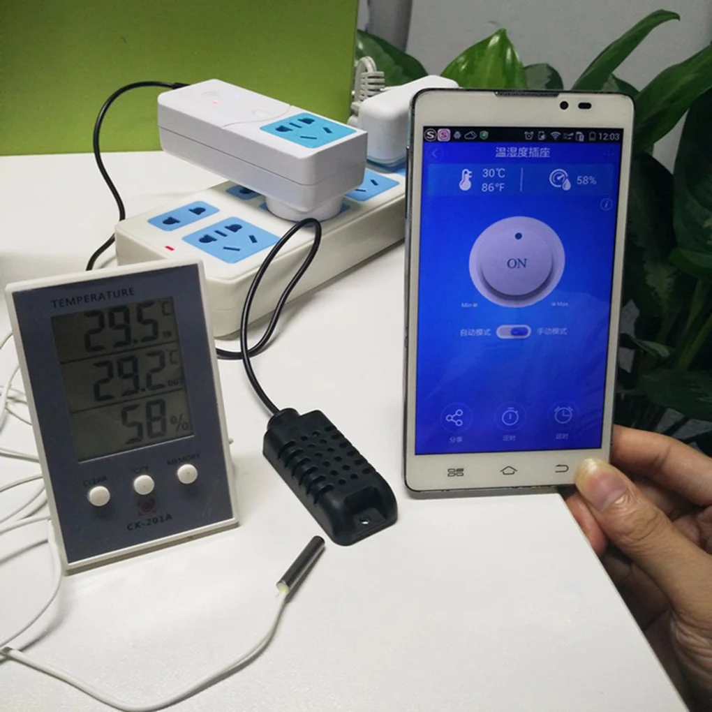 Смарт контроллер Sonoff TH10 с датчиком температуры и контролем влажности|home automation