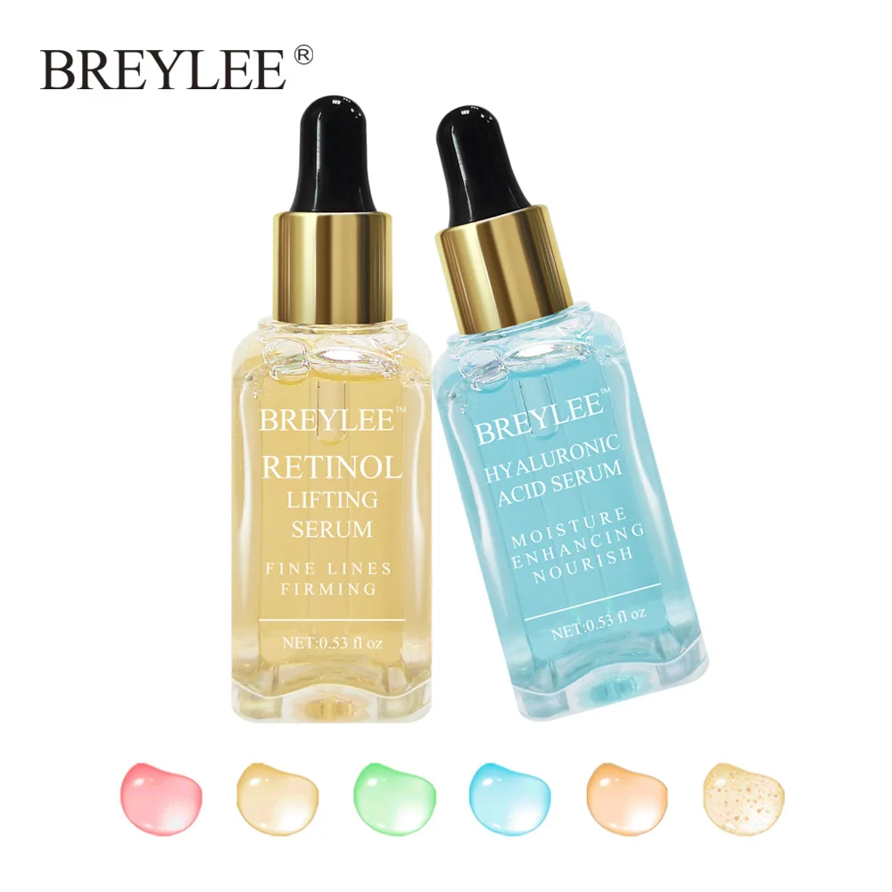 

BREYLEE 2pcs Lifting Serum Face Facial Collagen Firming Essence Skin Care Whitening Anti-aging Anti Wrinkle Moisturizing Essence