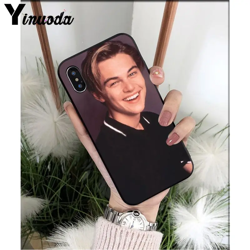 Yinuoda Leonardo Dicaprio young мягкий силиконовый черный чехол для телефона для iPhone 5 5Sx 6 7 7plus 8 8Plus X XS MAX XR - Цвет: A16