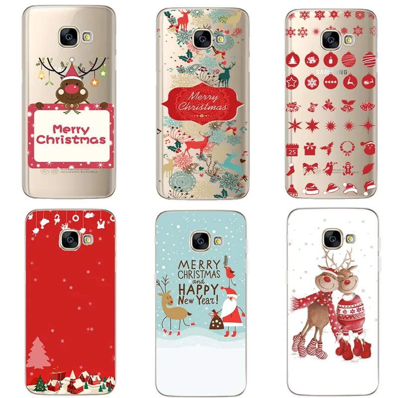 Для samsung Galaxy S9 плюс Чехол Мягкий Рождественский чехол для телефона Coque Fundas S8 A5 2017 A3