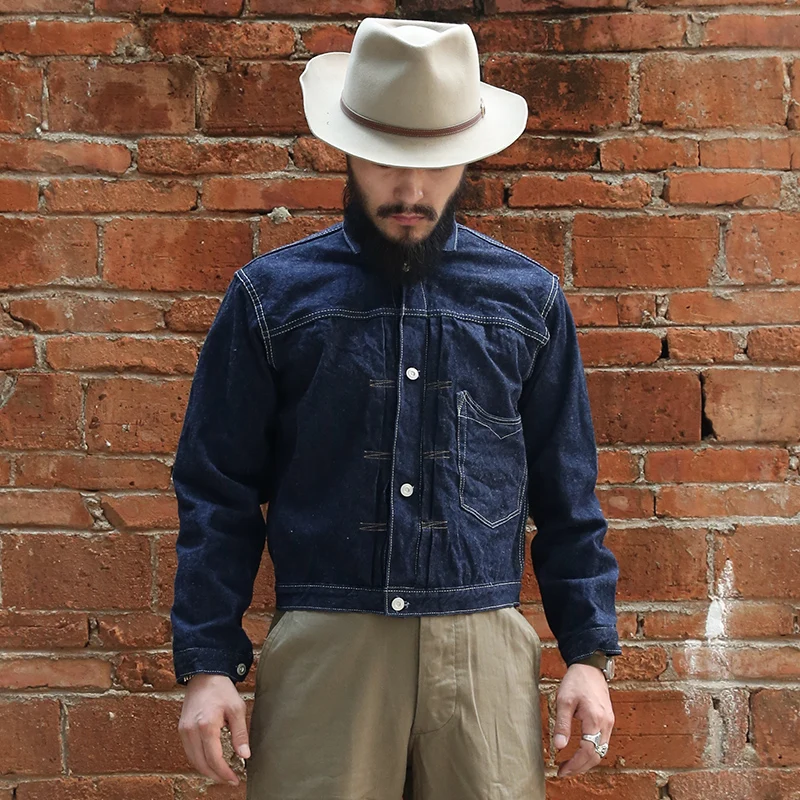 ВИНТАЖНАЯ ДЖИНСОВАЯ КУРТКА цвета индиго Бронсон 876 14 5 унции|denim jacket|jacket jacketbronson