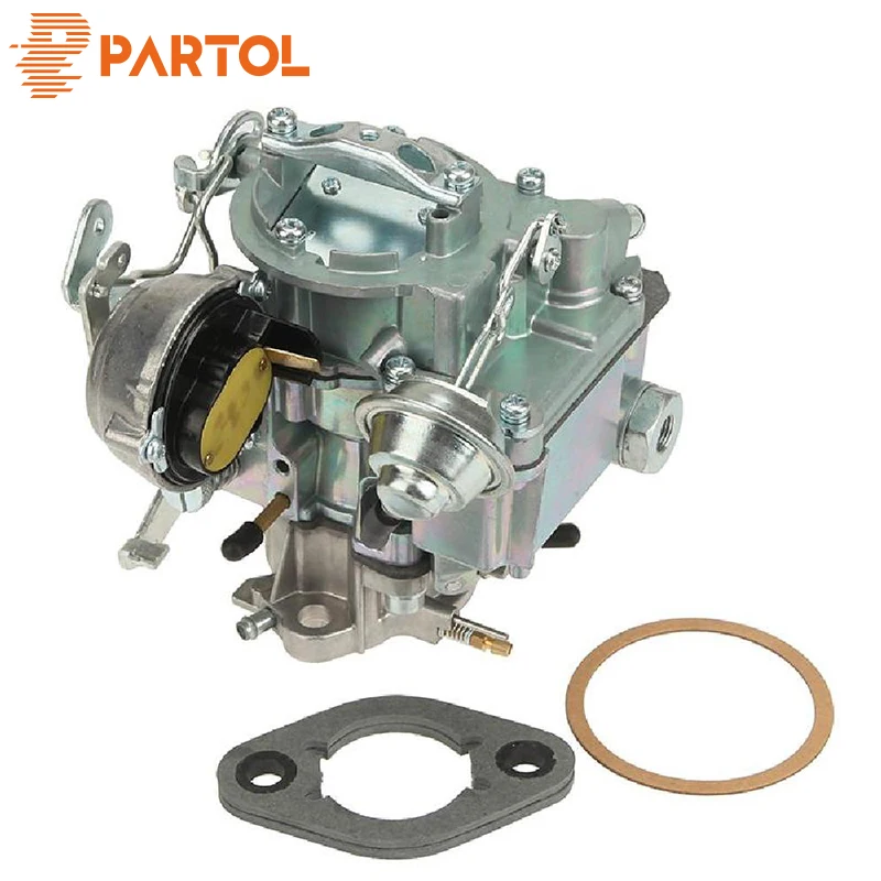 

Partol 1-Barrel Car Carburetor With Choke Thermostat Automatic Choke 12V For Chevrolet GMC V6 Eingines-4.1L 250 4.8L 292