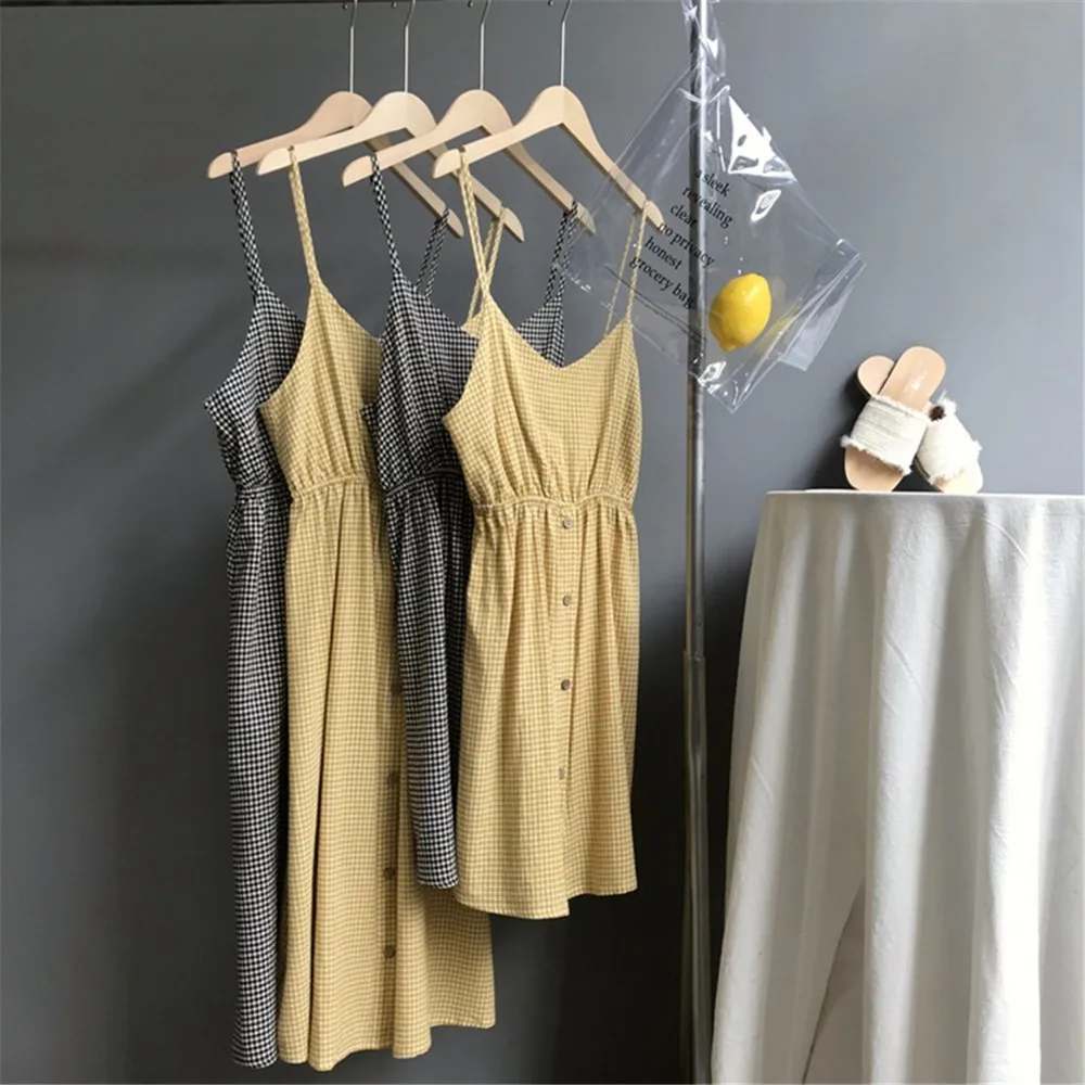 Sexy Backless Beach Dress 2018 Summer 2 types Short&long Plaid Vacation Dress Casual Vestidos Strapless Women Bow Dresses (14)