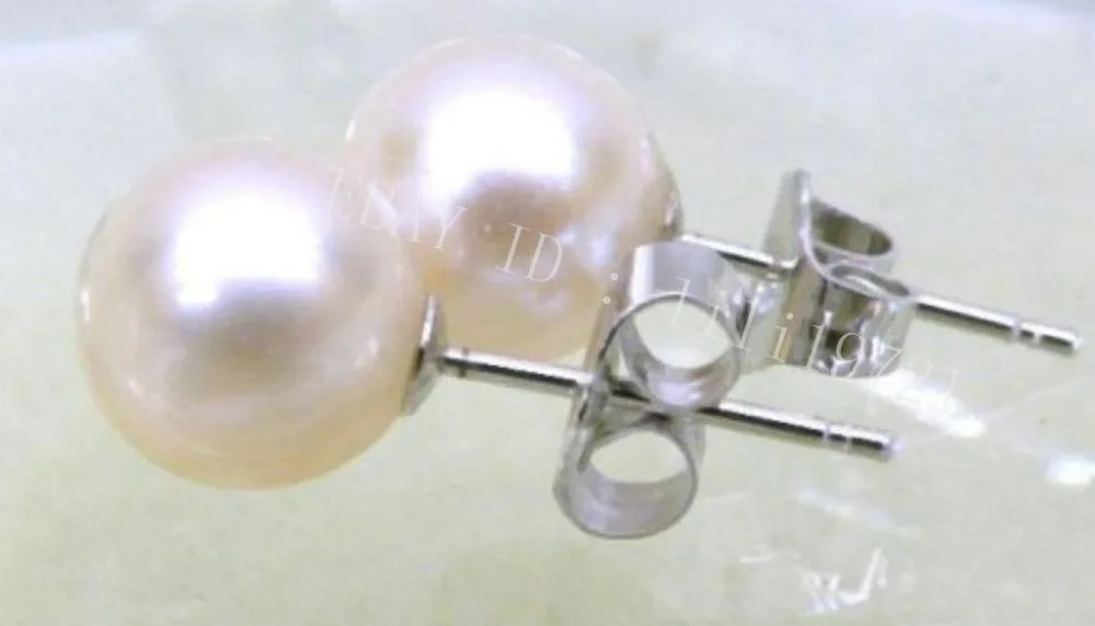 PERFECT ROUND 7.5MM AAAA WHITE AKOYA PEARLS EARRING 14K GOLD PERFECT ROUND 7.5MM AAAA WHITE AKOYA PEARLS EARRING 14K GOLD