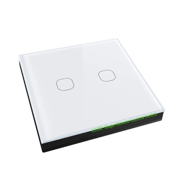 Minitiger Умный дом беспроводной 433 МГц(1527 чип) белый переключатель форма дистанционного управления, сенсорный пульт дистанционного управления - Цвет: White 2 Gang