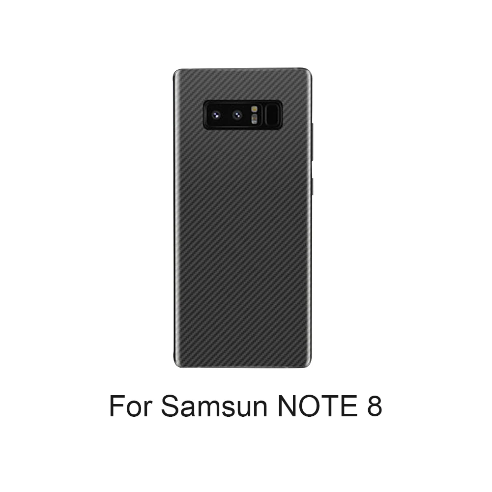 

Sticker Carbon Fiber Clear Anti-fingerprint Cover Guard Phone Back Film Durable Screen Protector Full Rear For Samsung