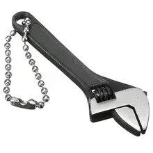 

Super Mini Wrench 63mm 2.5 Inch Mini Metal Adjustable Wrenches Hand Tool 0-10mm Jaw Spanner Wrench with Key Chain Lightweight