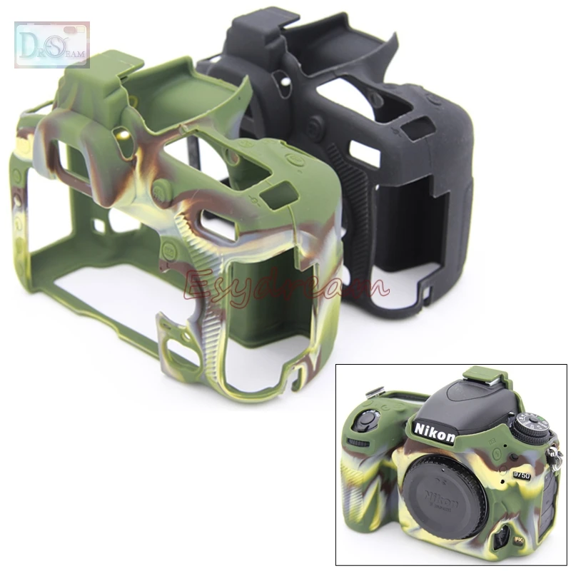 Rubber Silicon Case Cover Protector Soft Housing Frame for Nikon D750 DSLR Camera | Электроника