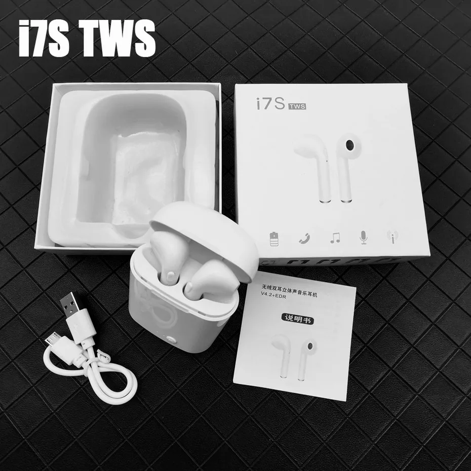 i7s TWS Mini Wireless Bluetooth Headphones With Microphone Headset Charging Box Wireless Earbuds Earphone For All Smart Phone (2)