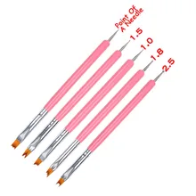 HAICAR, новинка, 5 шт., кисть для дизайна ногтей, блестящая, УФ-Гель-лак, дизайн, точечный рисунок, Детализация, ручка, инструмент для украшения ногтей, ручка для ногтей, дрель