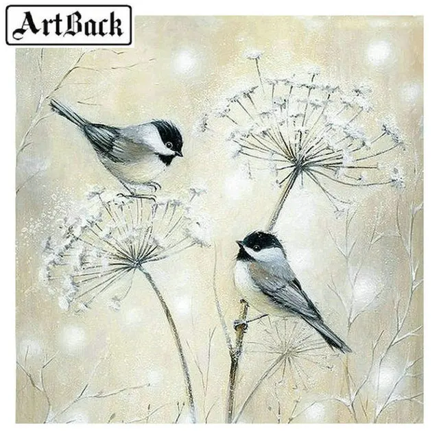 Full square 5d diy diamond painting bird sparrow 3d embroidery rhinestone mosaic artwork home decor | Дом и сад