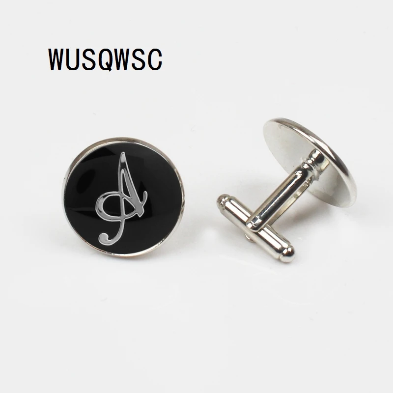 WUSQWSC 2018 новинка новые черные Круглый воротник буква D Запонки мужские свадебные