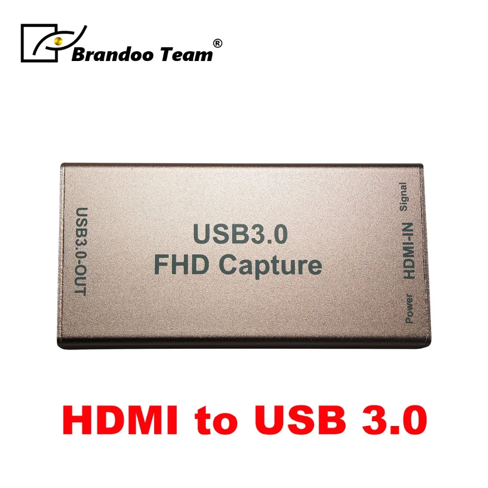 Металлический корпус драйверы HDMI к USB 3,0 карта видеозахвата
