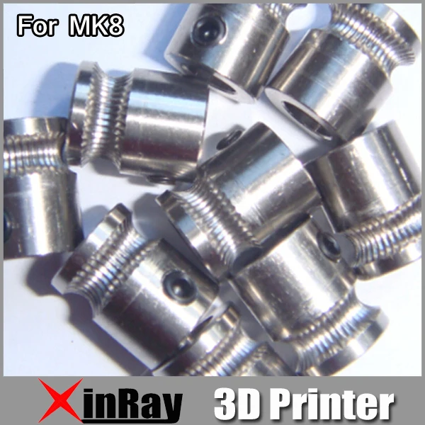 

Free shipping 5pcs/lot MK8 Spill Pinion for Makerbot8 3D Printer 1.75mm Filaments Accessories High Quality 3DH-014