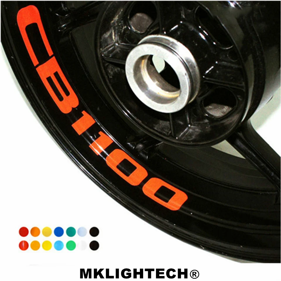 

k-sharp 8 X CUSTOM INNER RIM DECALS WHEEL Reflective STICKERS STRIPES FIT HONDA CB 1100