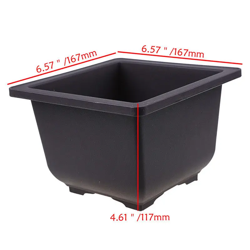 practical Flower Pot Balcony Square Basin Herb Bonsai Plant Bowl Nursery Garden Yard Box practical Flower Pot Balcony Square Basin Herb Bonsai Plant Bowl Nursery Garden Yard Box