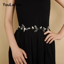 YouLaPan SH71-S Хрустальный головной убор пояс невесты жемчужный свадебный пояс пояса бисером пояс невесты для платья свадебный пояс-лента жемчуг