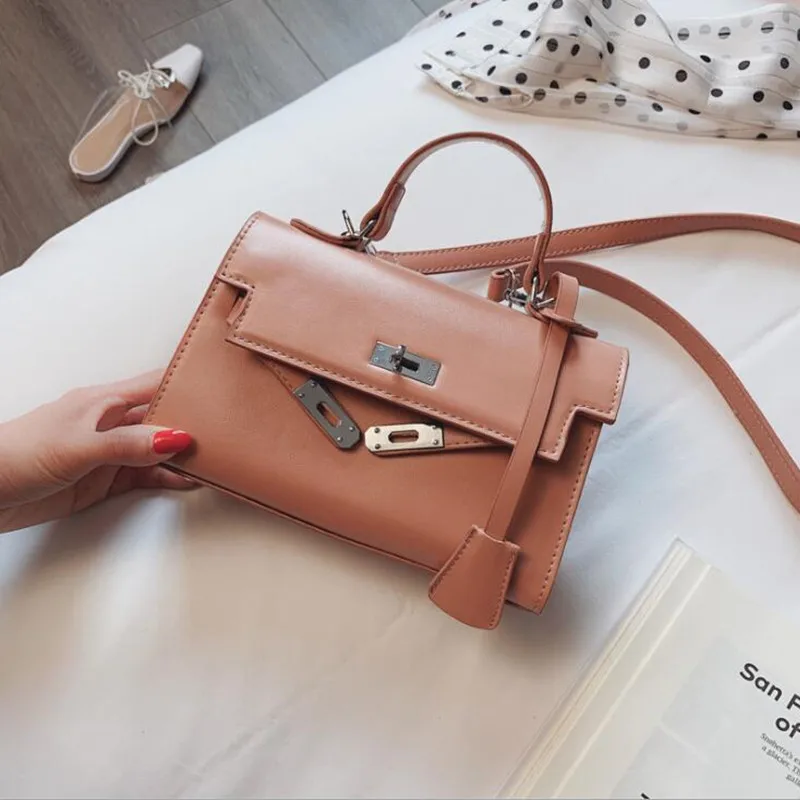 

Vintage Business OL Twist Lock Hand Bag Flap 2019 Sac Main Femme Mujer Women Crossbody Bags Female Shoulderbag Bolsa #1234