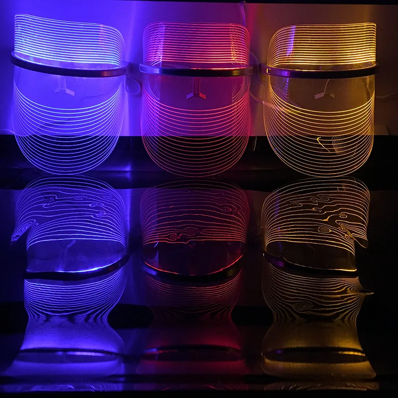 3 Colors Facial LED Mask Machine Photon Therapy Light Anti Wrinkle Acne Removal Skin Rejuvenation Facial Skin Care Beauty Device