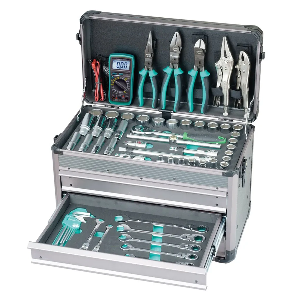 Набор ручных инструментов Pro'skit 124 в 1 профессиональный набор для обслуживания