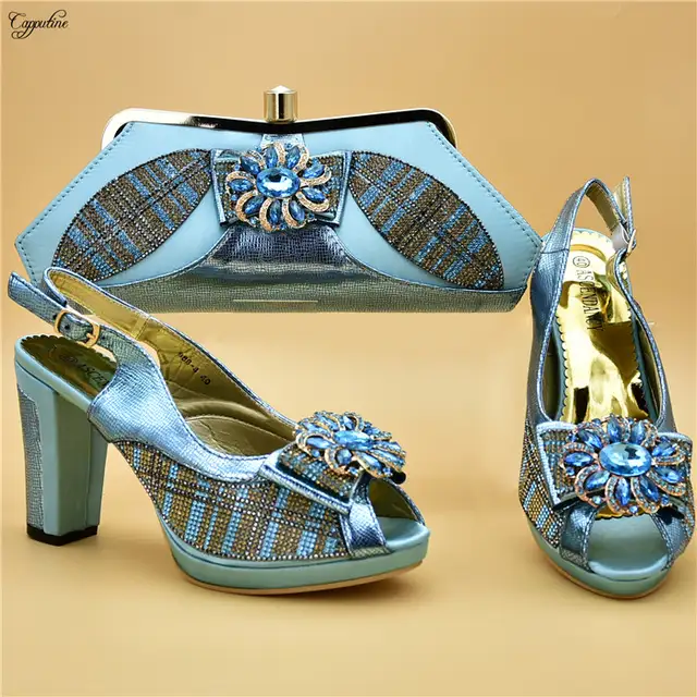 gold sandals and bag