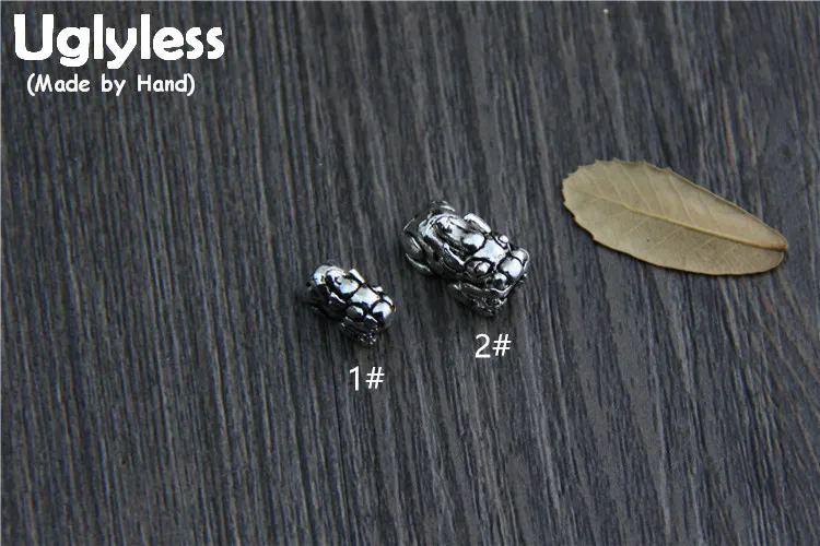 

Uglyless Real 925 Sterling Silver Beasts Beading Accessories Jewelry DIY Spacer Beads Personalized Animal Findings Ethnic Bijoux