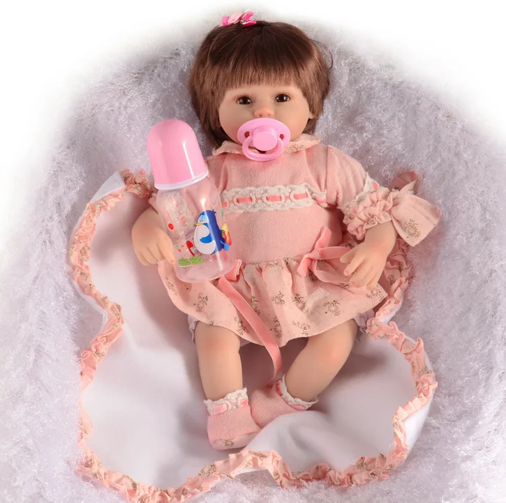 Натуралистичные куклы 30/45 см мягкие силиконовые перерожденные куклы младенцы, виниловые силиконовые детские куклы реалистичные детские Bonecas Рождественские подарки Детские игрушки - Цвет: A style
