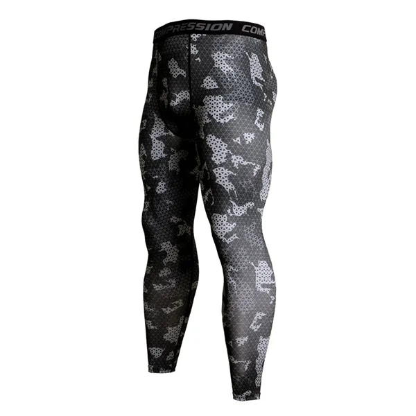 Mens Gym Compression Leggings Sport Training Pants Men Running Tights Trousers Men Sportswear Dry Fit Jogging Pants KC03