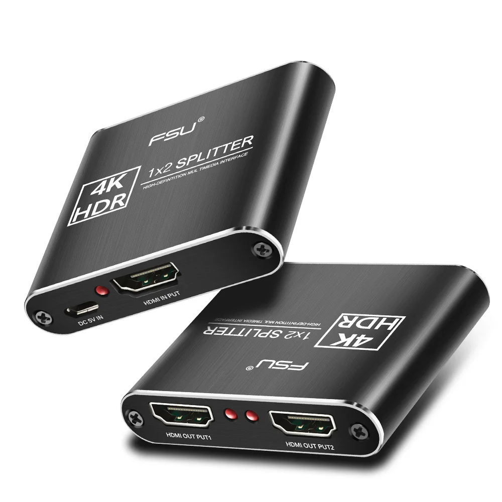 Раздельный видеопереключатель 4K HDMI Full HD HDCP 1X2 разделение 1 вход 2 выхода усилитель