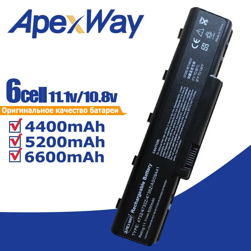 11,1 v ноутбук Батарея для AcerAspire AS09A41 AS09A56 AS09A61 AS09A70 AS09A71 E725 E525 AS09A31 5516 5517 5532 5732z 4930