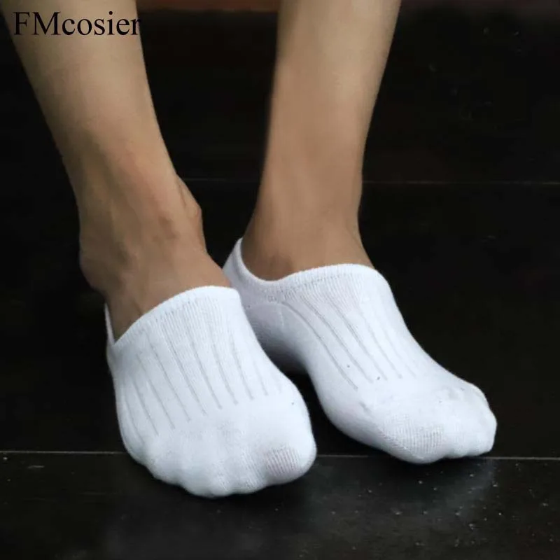 

Summer Cotton Unisex Mens Ankle Invisible No Show Non-slip Colorful Socks Men Black White Short Soks Chaussettes Homme Dress