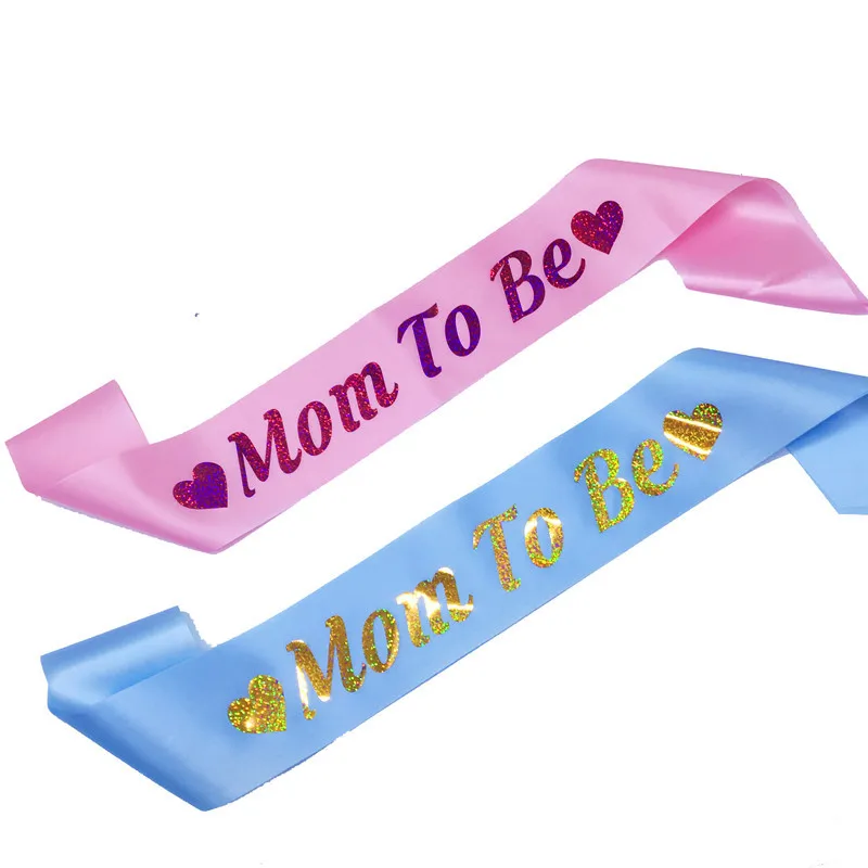 Baby Shower Party Sash Ribbon IT/'S A GIRL Pink Sash Satin Favor