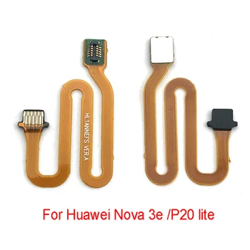 

10 Pcs/lot ,For Huawei P20 lite /Nova 3e Fingerprint Sensor Scanner Touch ID Connect Motherboard Home button Reader Flex Cable