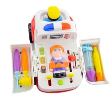 1ps Musical Ambulance Educational Kids Baby & toddler Electronic Classic Toys Hobbies Kids Medical Themed Toys for Children