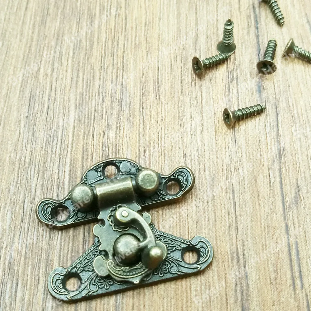 28*23mm small wooden box buckle Hasp Jewelry Wooden Box Lock Catch