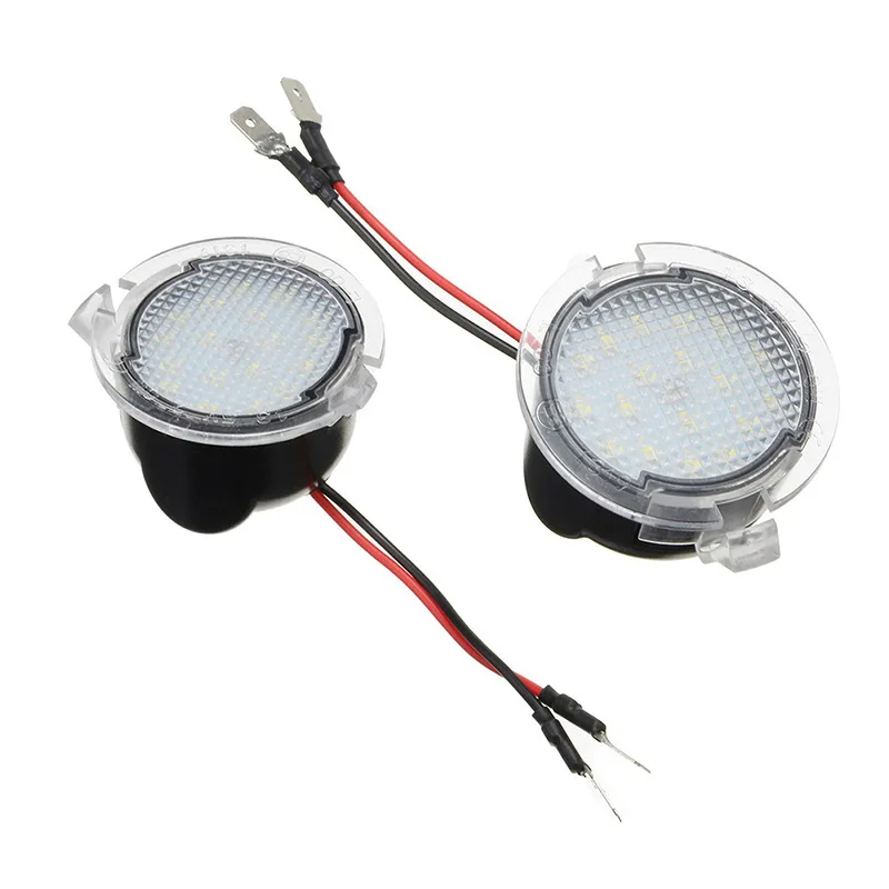 

2Pcs LED Under Mirror Puddle Light for Ford Edge Explorer Mondeo Taurus F-150 Expedition S-Max Fusion Flex Car-Styling