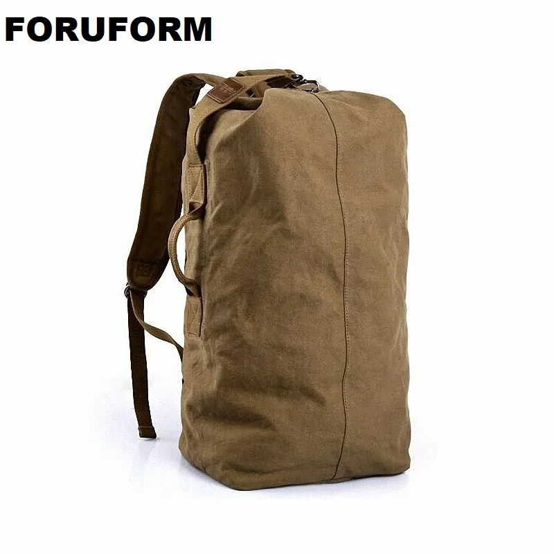 New men's Backpack Vintage Canvas Backpack School Bag men's Travel Bag ...