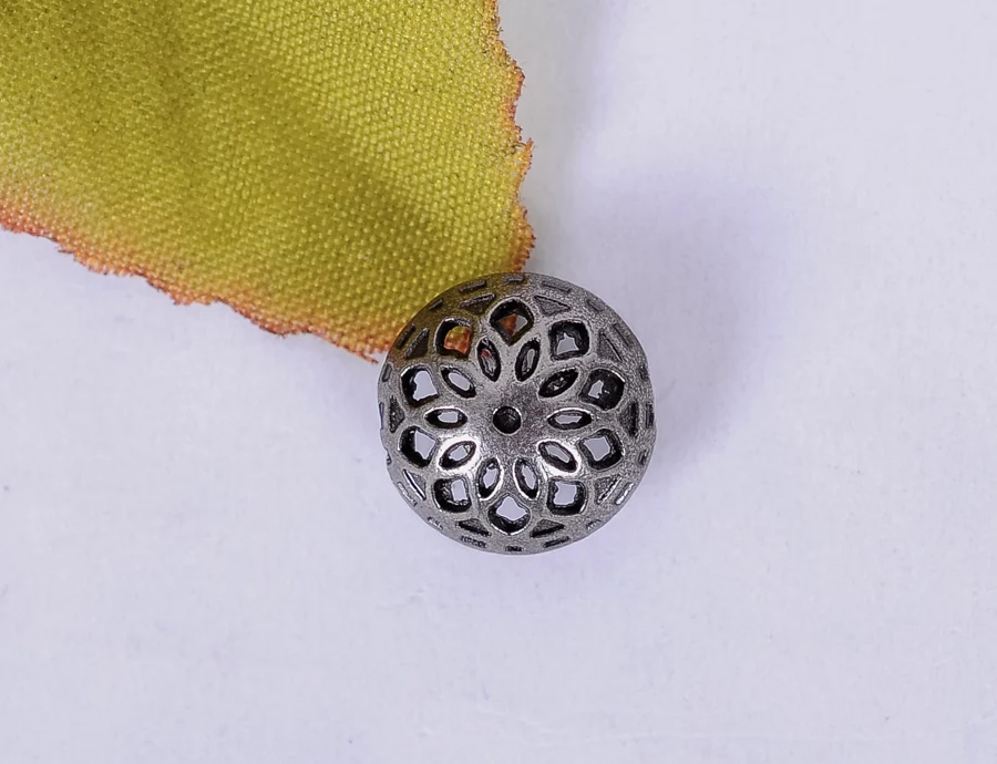 

50X Nickle Rosette Rivets Button Snap Fasteners Leather Craft Belt Jeans Decor