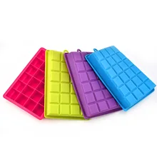 Пластиковая коробка для льда, силикагелевая форма, креативная форма для льда, быстрозамороженная форма, 24 Сетки, инструмент для мороженого, 2 шт./лот