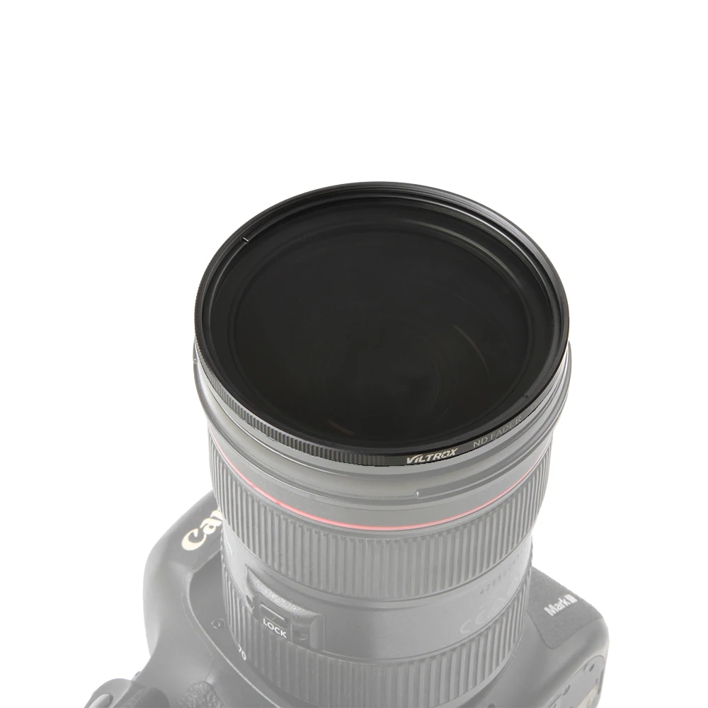 Viltrox оптический Стекло тонкий ND2-ND400 набор УФ-фильтров с нейтральной плотностью изменяемый фейдер ND Регулируемый Фильтр 52/55/58/62/67/72/77 мм для цифровой зеркальной камеры Canon Nikon