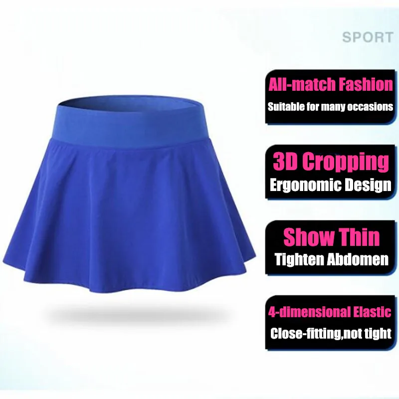 Женские мини-теннисные юбки для девочек, с нижними шортами, мини-юбка типа А, для бега, бега и фитнеса, юбка-брюки из двух предметов