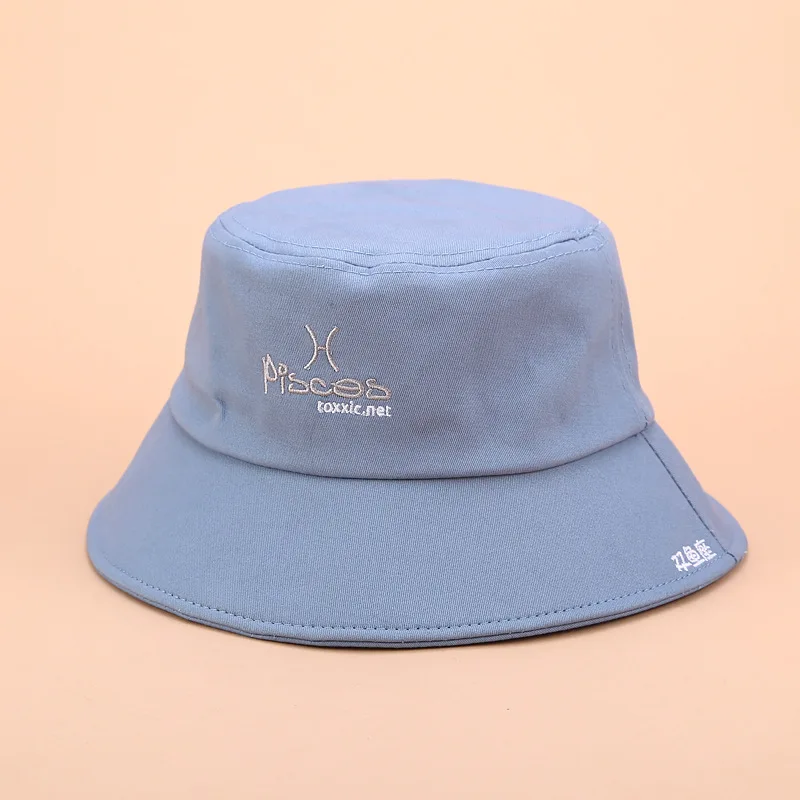 12 кепка со знаком созвездия, женская новая Рыбацкая шляпа с вышивкой, Мужская Весенняя летняя хлопковая кепка для отдыха на открытом воздухе